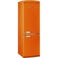 thumbnail image 2 of UNIQUE APPLIANCES UGP340LOAC 12 Cu. Ft. Orange Creamsicle Counter-Depth Bottom Freezer Refrigerator, 2 of 4
