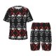 thumbnail image 1 of Balery Skull santa hat Conjunto de Pijama Infantil de Manga Corta con Estampado – Ropa de Dormir de Algodón Suave-XX-Large, 1 of 6