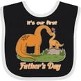 thumbnail image 3 of Inktastic It's Our 1st Father's Day Brontosaurus Family Boys or Girls Baby Bib, 3 of 4