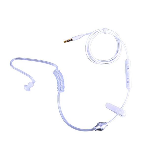 Professional Security Headset Anti-radiation Earpiece With 3.5 mm Headphone Jack For Or Android Devices White