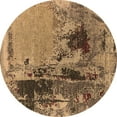 thumbnail image 1 of Ahgly Company Indoor Round Oriental Brown Industrial Area Rugs, 4' Round, 1 of 4