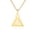 gold, variant on Eye of Horus Ankh Cross pyramid Necklace for Women Men Stainless Steel Ancient Egyptian, Style H5663