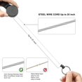 thumbnail image 4 of 2pcs Retractable Keyring Heavy Duty Extendable Lanyard With Belt Clip, Daygos Badge Reel Clips For Id Card Holder, 4 of 5