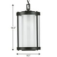 thumbnail image 2 of Irondale Collection Black One-Light Hanging Lantern, 2 of 2