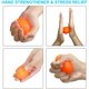 thumbnail image 4 of Entrenador de fuerza de agarre de mano (paquete de 4), pelotas antiestrés para adultos y niños, pelota blanda para ejercicios de fuerza de mano para entrenar los dedos y la muñeca., 4 of 7