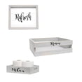 thumbnail image 1 of All The Rages Hg3100-gIN Elegant Designs Decorative Wood Bathroom Set Small - Inspirational - 3 Piece, 1 of 2