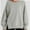 Gray, variant on Women Oversized Sweatshirts Crewneck Side Slit Pullover Long Sleeve Casual Tops