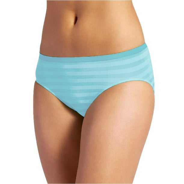 Jockey Jockey Womens Seamfree Matte and Shine HiCut Panties (Mint