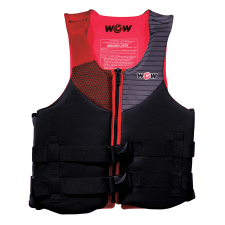 WOW Sports Feel Good Dual Sized Evoprene PFD Personal Floatation Device for Adults