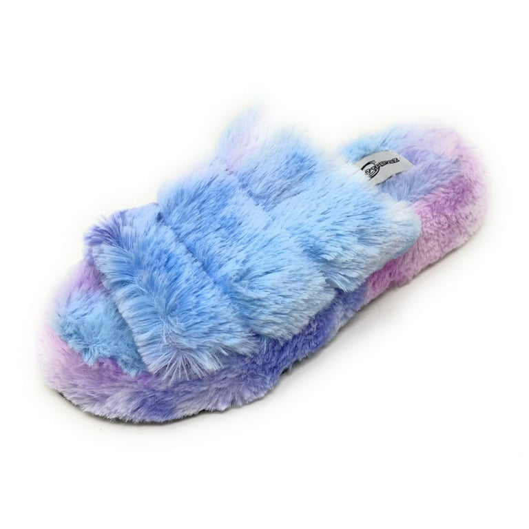 Fur slippers shop walmart