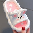 thumbnail image 3 of Summer Children's Slippers Cute Cartoon 3D-Rabbit Slippers Breathable Non-slip Home Bathroom Soft Slipper Kids for girls, 3 of 6
