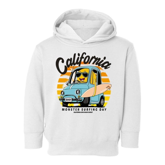 Monster Surfing Day Hoodie Toddler -Image by Shutterstock, 5 Toddler