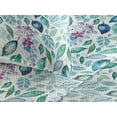 thumbnail image 3 of Ambesonne Botanical Quilted Bedspread Set 3 Pcs, Garden Vibes Leafy Print, Queen, Teal Pale Purple and White, 3 of 4