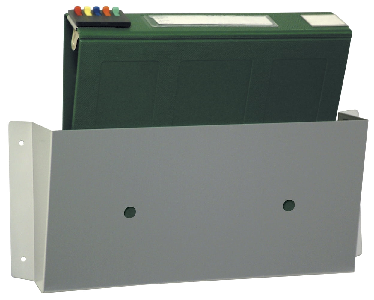 American Made Wall Mounted File Holder In Aluminum (ExtraLarge