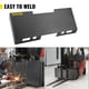 thumbnail image 5 of VEVOR Universal Skid Steer Mount Plate 3/16" Grosor Skid Steer Plate Accesorio 3000LBS Capacidad de peso Fácil de soldar o atornillar a diferentes accesorios (Regular), 5 of 8