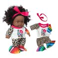 thumbnail image 2 of Teissuly 8inch Black Baby Dolls With Clothes African Realistic Baby Washable Gift for Kids Girls Teissuly WER202312133329, 2 of 5
