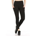 thumbnail image 3 of High Waist Tummy Control Sports Leggings With Side Mesh Pockets  Reflective Leg Detail - Black, 3 of 8