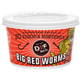 thumbnail image 3 of DMF Bait Co. Big Red Worms, Live Fishing Bait, 30 Count, 3 of 5