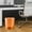 Brown S, variant on Tongina Waste Paper Basket Clear Minimalist Trash Can for Dressing Table Office