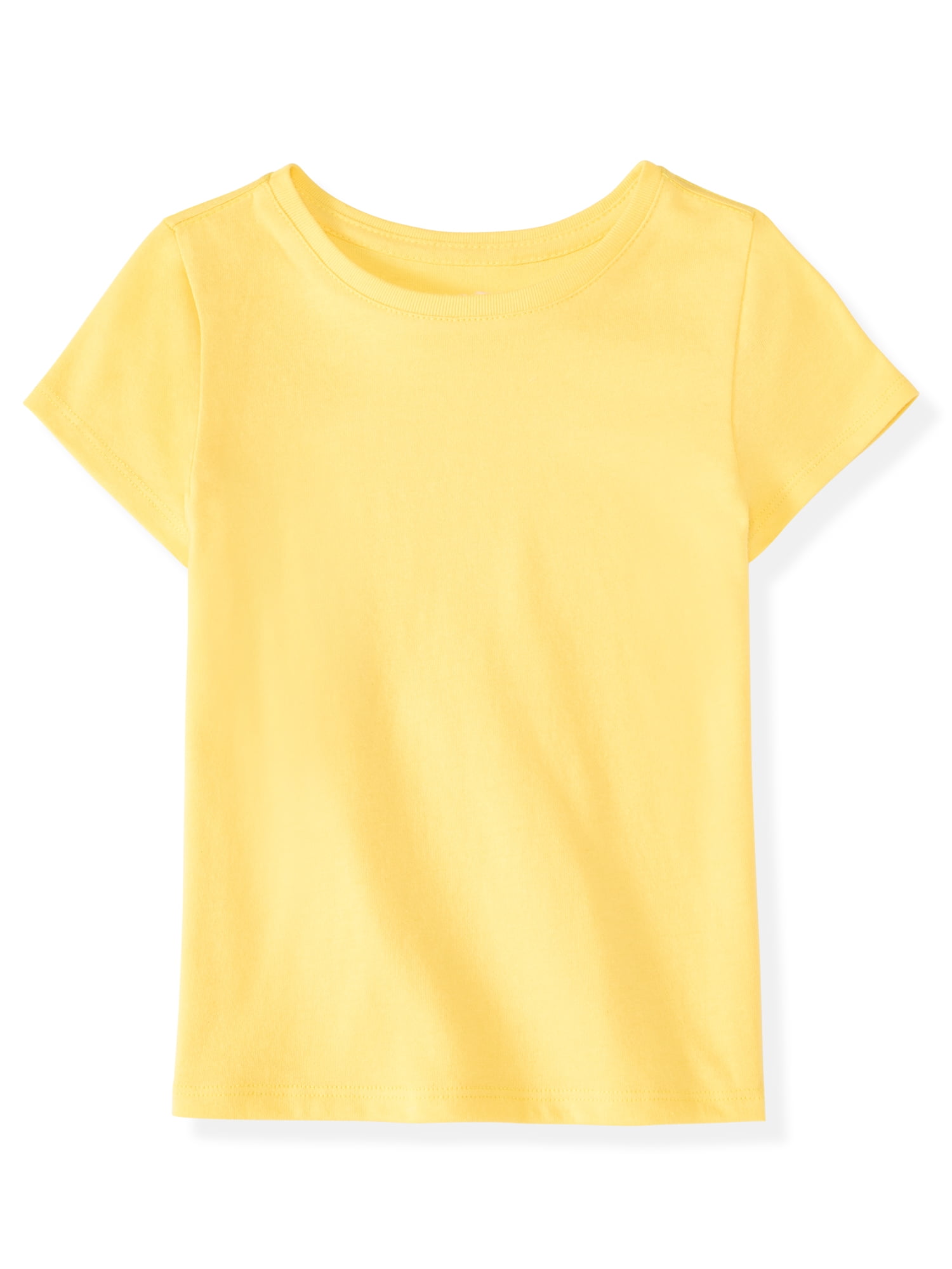 Garanimals Newborn, Baby & Toddler Girl Cotton Short-Sleeve Solid T-Shirts, 3-Pack, Sizes 0-6T
