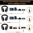 thumbnail image 2 of Wired Over Ear Headphones Studio Monitor & Mixing DJ Stereo Headsets, 2 of 5