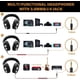 thumbnail image 2 of Auriculares con cable para colocar sobre las orejas Monitor de estudio y mezcla Auriculares estéreo para DJ con controladores de neodimio de 50 mm y conector de audio de 1/4 a 3,5 mm para AMP Computad Namotu YBY021, 2 of 7