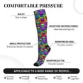 thumbnail image 5 of Compression Socks for Women and Men - halloween star skull Compression Socks Circulation for Workout, 5 of 8