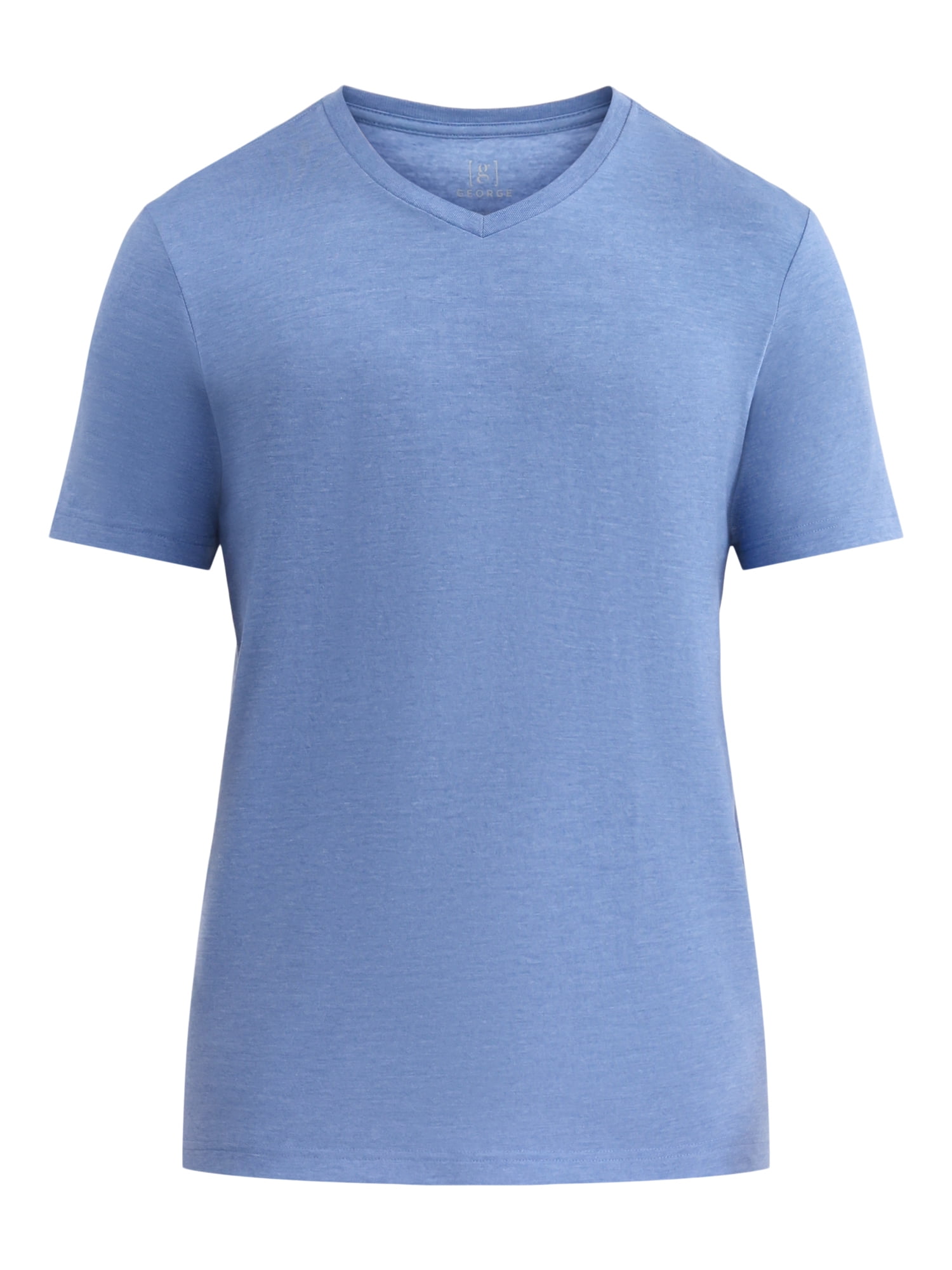 George Men's and Big Men's Lightweight V-Neck Tee with Short Sleeves, Sizes XS-3XL