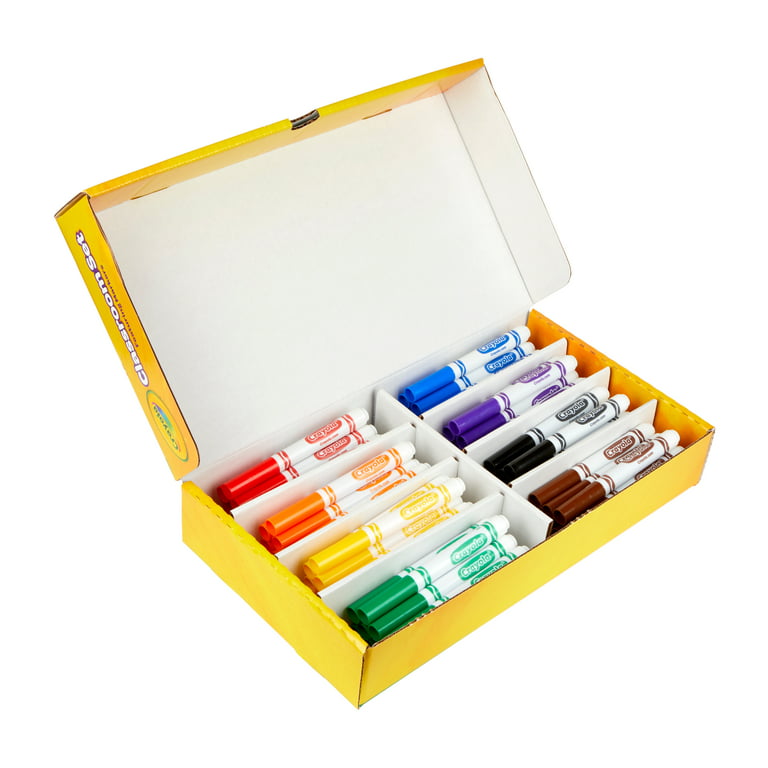 Crayola Classroom Set Broad Line Art Markers, Teacher Supplies, 80 Cou –