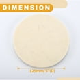 thumbnail image 5 of Unique Bargains 1pc 5" 125mm Universal Wool Polishing Buffing Waxing Pad Car Drill Attachment Hook Loop Wool White, 5 of 7