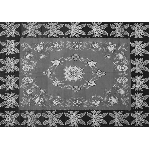Ahgly Company Indoor Rectangle Persian Gray Traditional Area Rugs, 3' x 5'