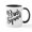 White/Black Inside, variant on CafePress - Bride Squad Script - 11 oz Ceramic Mug - Novelty Coffee Tea Cup