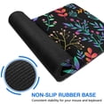 thumbnail image 6 of Black Flower Design Extended Mouse Pad - Large 31.5 x 11.8 Inches - Attractive Desktop Decor - Suitable for Gamers & Office Workers - Ideal for Laptops and Keyboards, 6 of 7