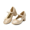 thumbnail image 2 of DREAM PAIRS Girls Dress Shoes Mary Jane Heel T-Strap Party Flower Wedding Princess Pumps for Little Big Kid, 2 of 6
