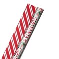 thumbnail image 1 of Hallmark 30" Bulk Reversible Holiday Wrapping Paper (Merry Messages / Peppermint Stripes), 1 of 3