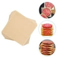 thumbnail image 2 of 500 hojas de papel cuadradas para prensar hamburguesas, antiadherentes, para separar galletas., 2 of 6