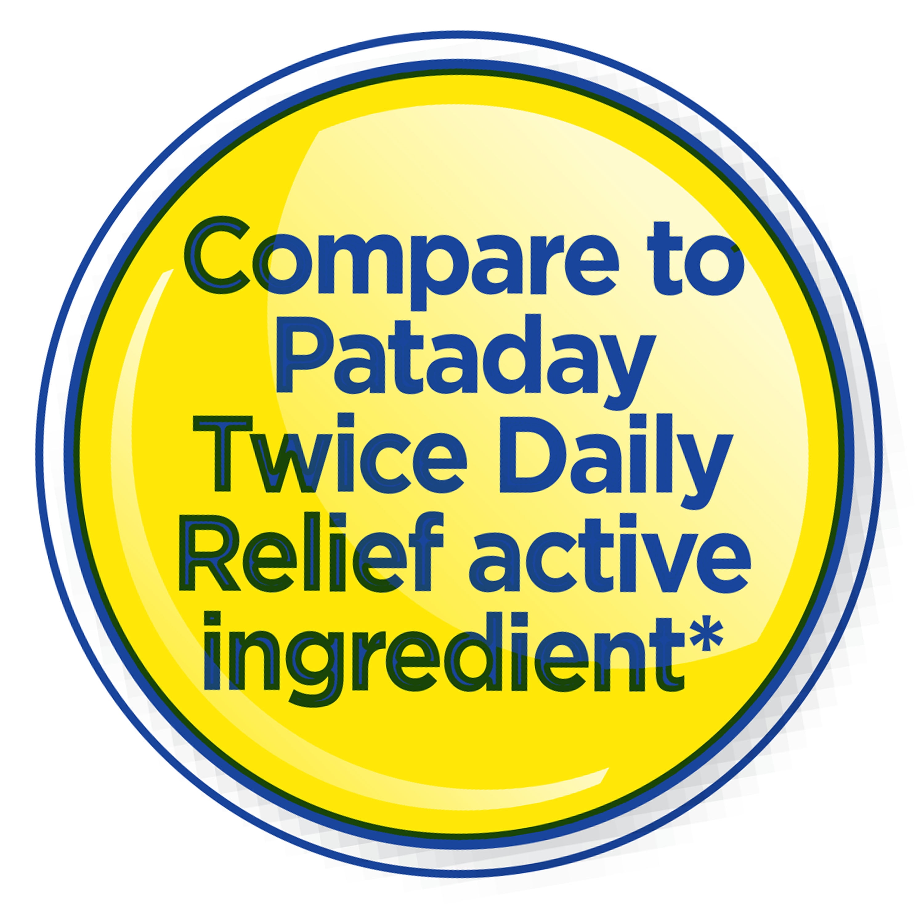 Equate Eye Itch Relief Antihistamine Eye Drops, Olopatadine HCL 0.1%, 5mL, Compare to Pataday Twice Daily Relief Active Ingredient