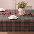 thumbnail image 3 of Sm:)e Green Royal Stewart Tartan Plaid Tablecloth, Rectangle 55x84 Inch, Machine Washable Classic Check Table Cover for Christmas Dinner/Party Decoration/Holiday, 3 of 7