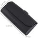 thumbnail image 4 of Soporte para gafas de visera de coche JAMW estuche de almacenamiento de gafas de sol de cuero negro, 4 of 5