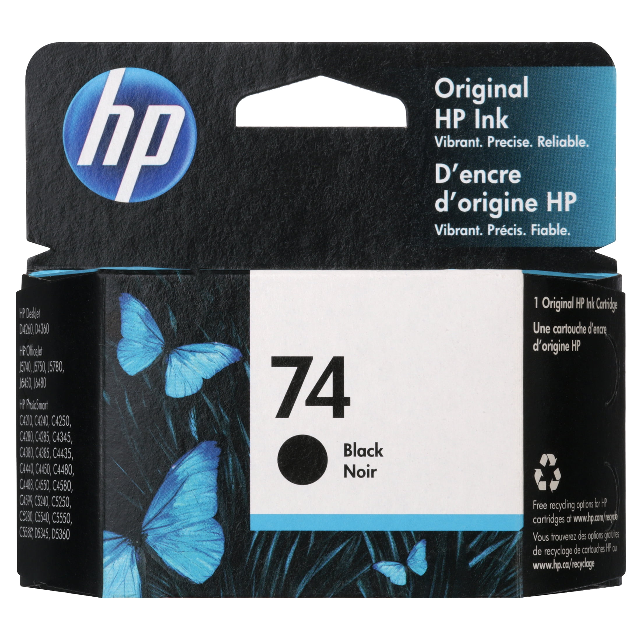 Cartouche d'encre noire d'origine 350 pour HP Photosmart C4580