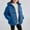 Blue, variant on BRGZLK Kids Winter Puffer Jacket Trendy Solid Color Long Sleeved Zipper Down Thick Warm Outerwear Hooded Coat with Pockets Green 3-4 Years