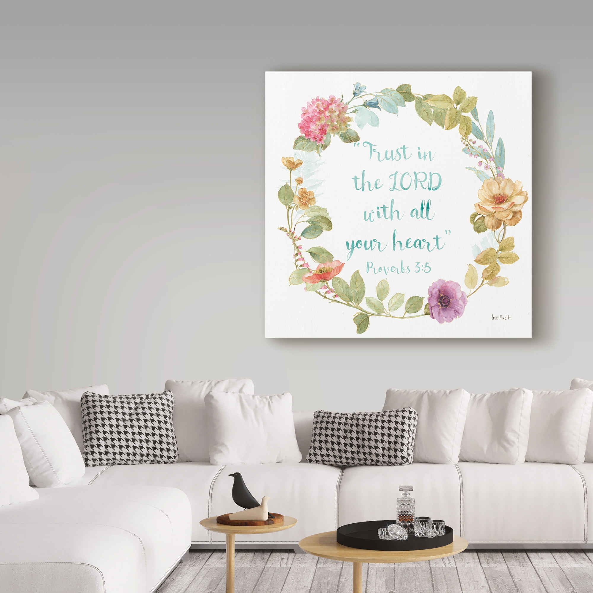 Trademark Fine Art 'Rainbow Seeds Proverb II' Canvas Art by Lisa Audit