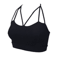 thumbnail image 6 of HDE Women's Plus Size Strappy Crop Top Cut Out Spaghetti Strap Bustier Bralette (Black, 1X), 6 of 6