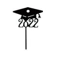 thumbnail image 2 of Graduation Decorations 2025 Clearance! Personalized Cake Topper Custom Congrats Graduation Hat Student Class of 2022 Double Sided Glitter Card Baby, 2 of 9