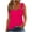 Hot Pink, variant on REORIAFEE Womens Summer Tank Tops Sleeveless Tops Scoop Neck Tanks with Ring Hole Flowy Shirts Solid Print Pullover Wide Strap Vest Going Out Fashion Clothing 2024 Black