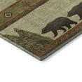 thumbnail image 4 of Addison Rugs Mayfield Washable Lodge Bear/moose Cutouts Brown Rectangle Rug, 10' x 14', 4 of 6
