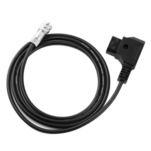 a 2 Pin Cable de Fuente de Alimentación de Enchufe de 2 Pines Cable de Carga Ajustable para BMPCC 4k Los 60CM Hugo Cable de alimentación de la cámara