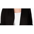 thumbnail image 3 of RACHEL ROY Womens Black Collarless Ponte Blazer Jacket Plus Size: 1X, 3 of 6