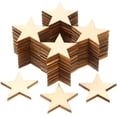 thumbnail image 1 of 300 piezas de madera sin terminar en forma de estrella, para proyectos artesanales y decoración (1 pulgada),11 Feliz Sencillez, 1 of 5