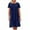 1-Blue, variant on Women Beach Fashion,Sriper Cotton Linen Mini Dress,Solid Color Short Sleeve T Shirt Dress Maxi,Vestidos De Mujer Casuales,Dresses for Wedding Guest,Yellow L